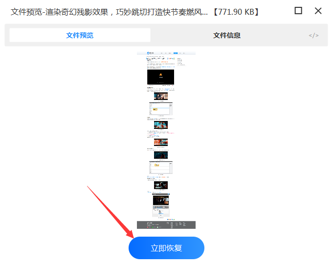 使用數據恢復軟件步驟六
