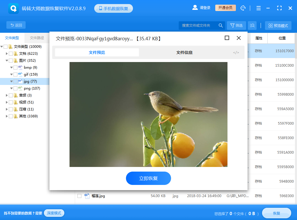使用數(shù)據(jù)恢復(fù)軟件步驟五