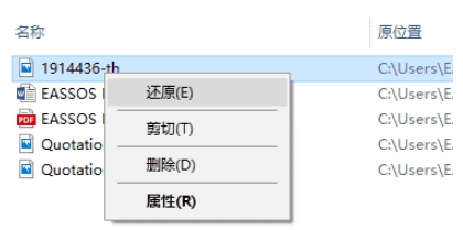 從回收站恢復刪除的文件