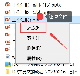 通過(guò)回收站恢復(fù)